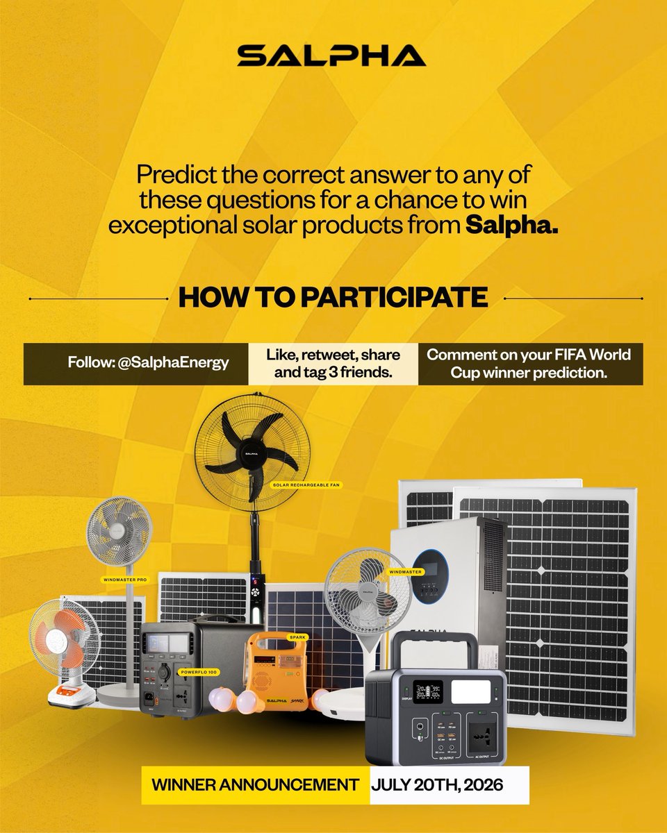 SalphaEnergy's tweet photo. This is it guys!  It’s World Cup Final Sunday! The moment we have all been waiting for to wrap the weekend! 

By the dying minutes, One player will deliver the final, historic punch!💣💥 

LIKE, RETWEET, TAG 3 FRIENDS AND DROP YOUR PREDICTIONS BELOW! 👇

#predictandwin #sportbets https://t.co/QZYsxPZkRQ