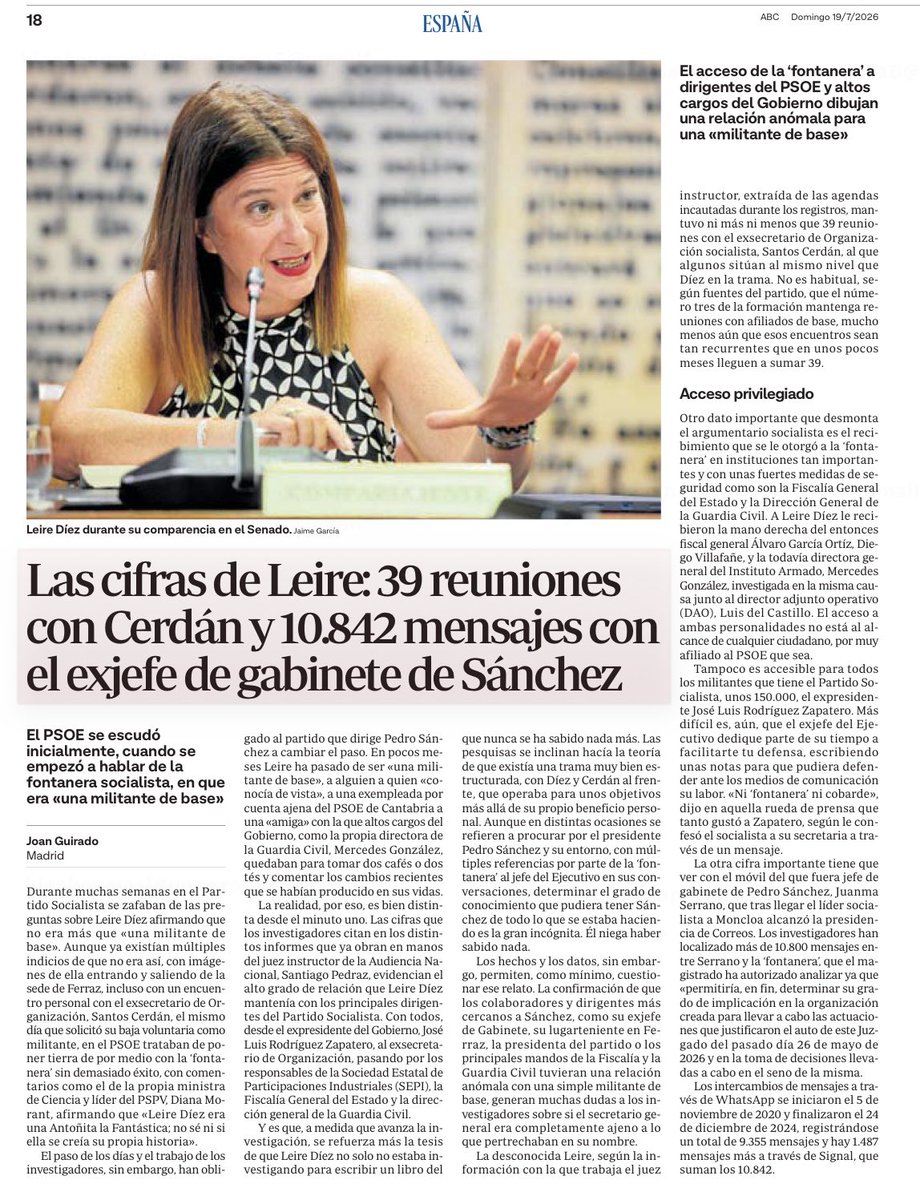 Rafa_Hernando's tweet photo. 39 reuniones con el número 2 del PSOE en Ferraz y 10.842 mensajes con el jefe de gabinete de Sánchez 

Y dijeron q no la conocían de nada. La olla podrida de la cloaca https://t.co/z1cOTgxcv2