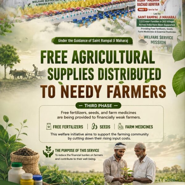 Preetmehta1313's tweet photo. #फ्री_खाद_बीज_दवाई_सेवाअभियान
Under the Guidance of Saint Rampal Ji Maharaj

FREE AGRICULTURAL DISTRIBUTED SUPPLIES TO NEEDY FARMERS

THIRD PHASE

Free fertilizers, seeds, and farm medicines are being provided to financially weak farmers.

Sa News YouTube Channel https://t.co/L414DwhBN3