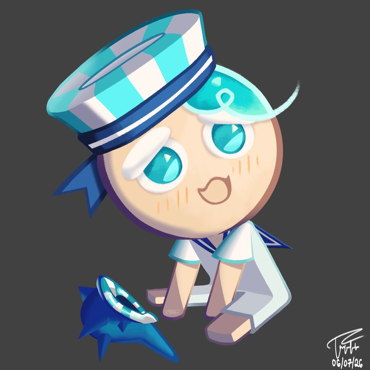 YotsubaTeiko's tweet photo. peppermint cookie 
#art #crkart https://t.co/vHums9dybO