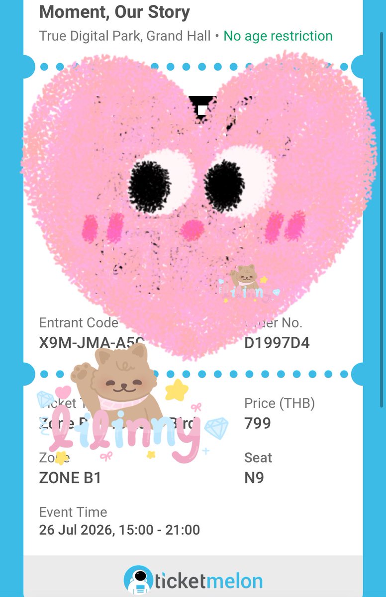 mirinbake's tweet photo. บนคับ น้องเบคเป็นแชมป์ APL2026 แจก บัตรงานแฟนมีตที่นั่งโซน B ที่นั่ง N9 1ใบค่ะ 

รี + เฟบ 

ขอเป็นแฟนน้องเบค และไม่เคยหยิกหลังน้องเบคนะคะ

#ทีมBaconTime  
#APL2026 https://t.co/hKDSAYU9wb