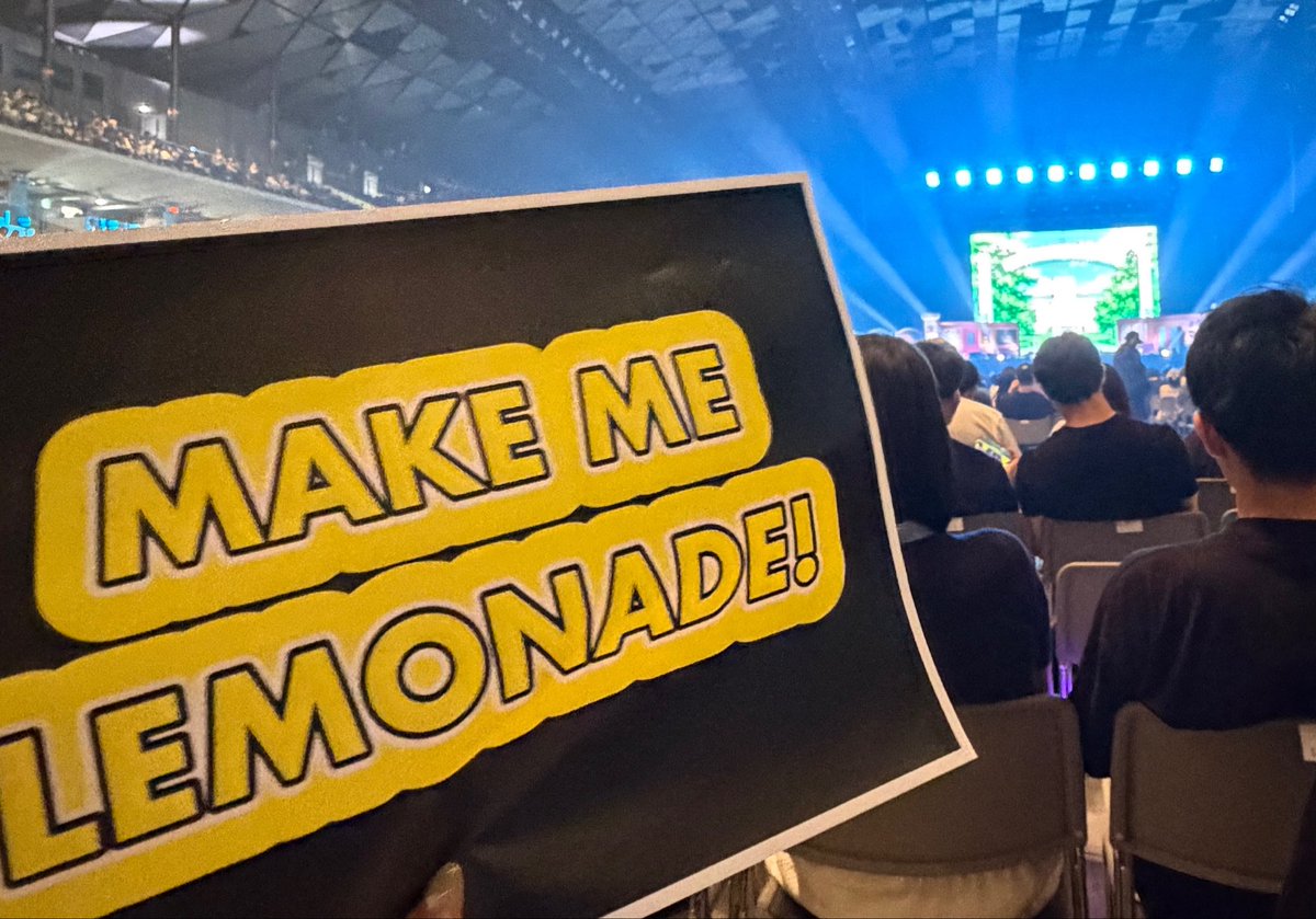 k_t_rn's tweet photo. 20260719 aespa 1部 昼公演! ニンニンからファンサ🍋🍹レモネード作ってくれたඉ́  ̫ ඉ̀♡ https://t.co/SUS1pr42pI
