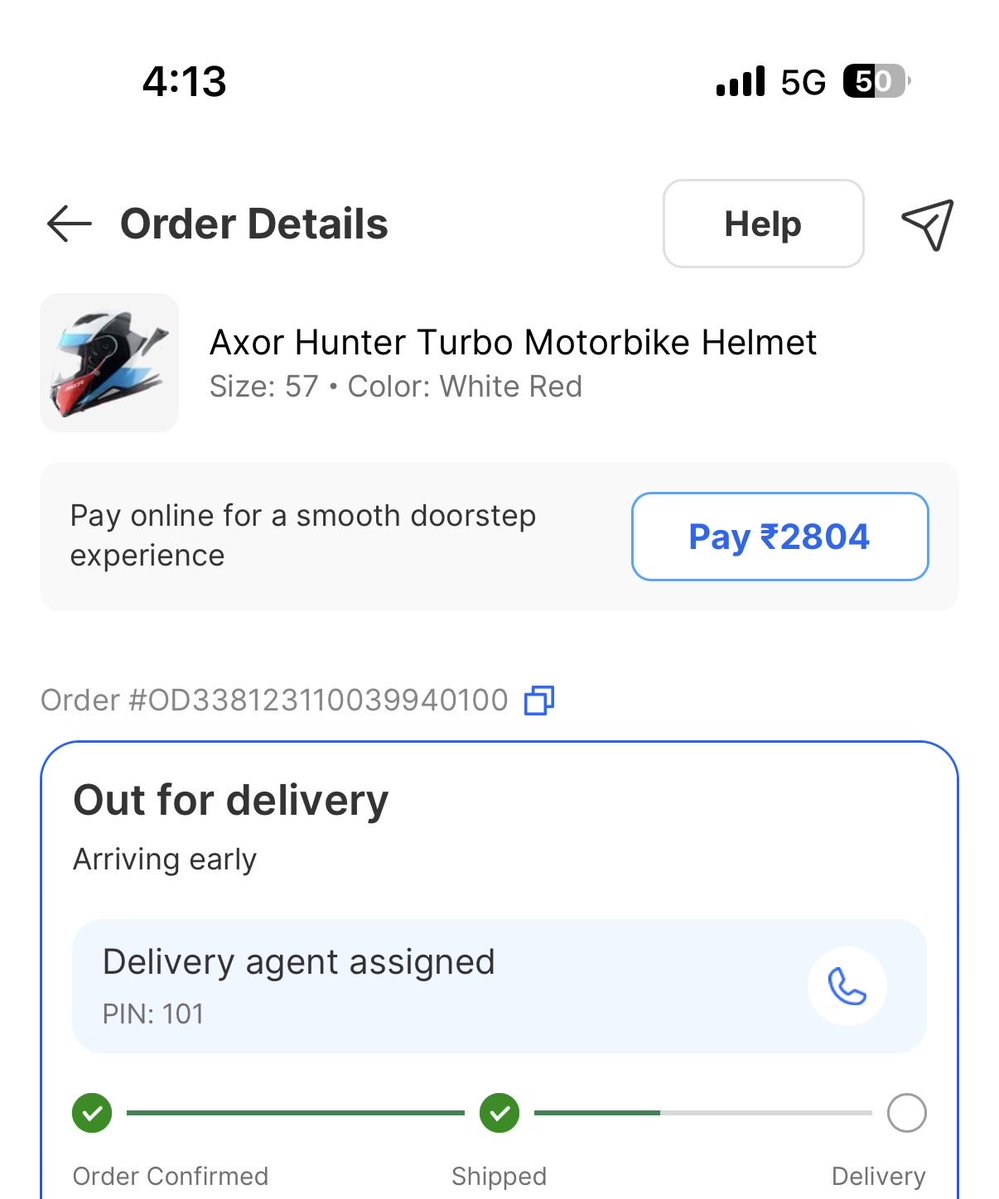 soommmuuuu__'s tweet photo. @Flipkart @flipkartsupport
My order OD338123110039940100 is marked Out for Delivery, but it hasn’t been delivered. The delivery agent disconnected my call and asked me to follow up tomorrow. This is unacceptable. Please resolve this urgently. #Flipkart #CustomerSupport https://t.co/Q4LGsqOTR1