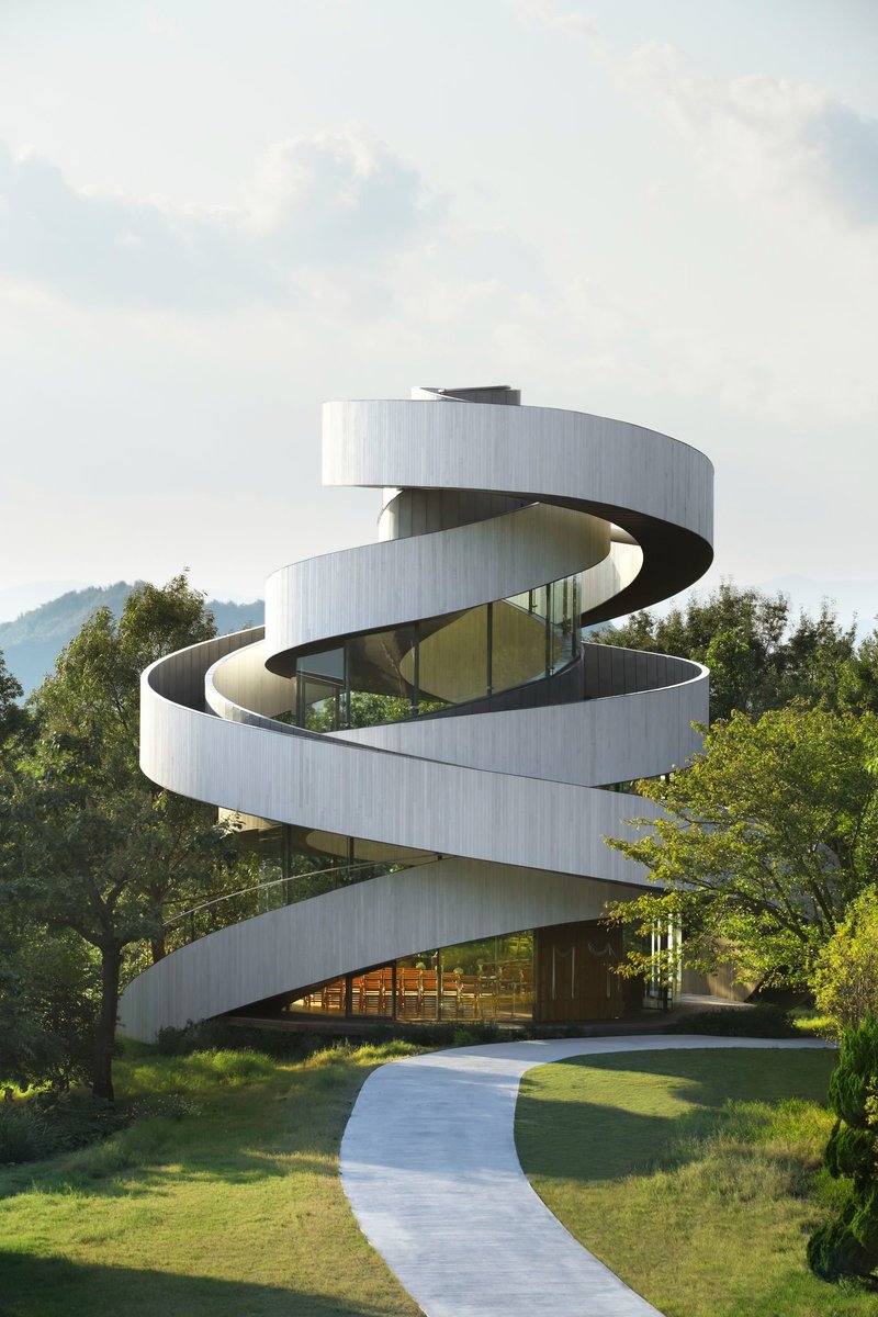 archfineai's tweet photo. Ribbon Chapel by Hiroshi Nakamura &amp; NAP, Onomichi, Japan https://t.co/q4uwXzCXZm