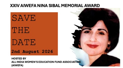 aiwefa's tweet photo. XXIV AIWEFA Nina Sibal Award will be announced on 2nd August 2026.For the last 23 years through this award AIWEFA acknowledged organizational work for children with disabilities. From 2026 AIWEFA expands the scope of the award to include a dedicated focus on Women in Distress. https://t.co/S0WBz1Qxz6