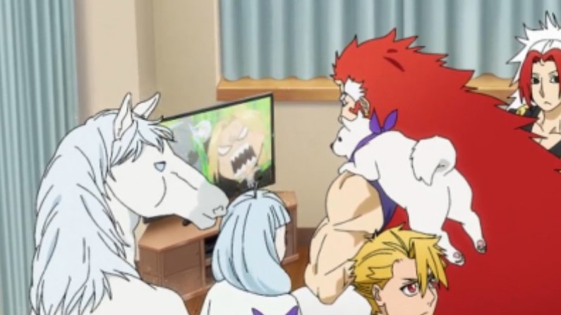Graaffiti's tweet photo. Favourite part of Daemons of the Shadow Realm EP.15 is seeing the characters watch Full Metal Alchemist Brotherhood Ep.4 on it. 

Love it when a Mangaka flex their work like this 😅🔥 https://t.co/d4qFmFJXV7