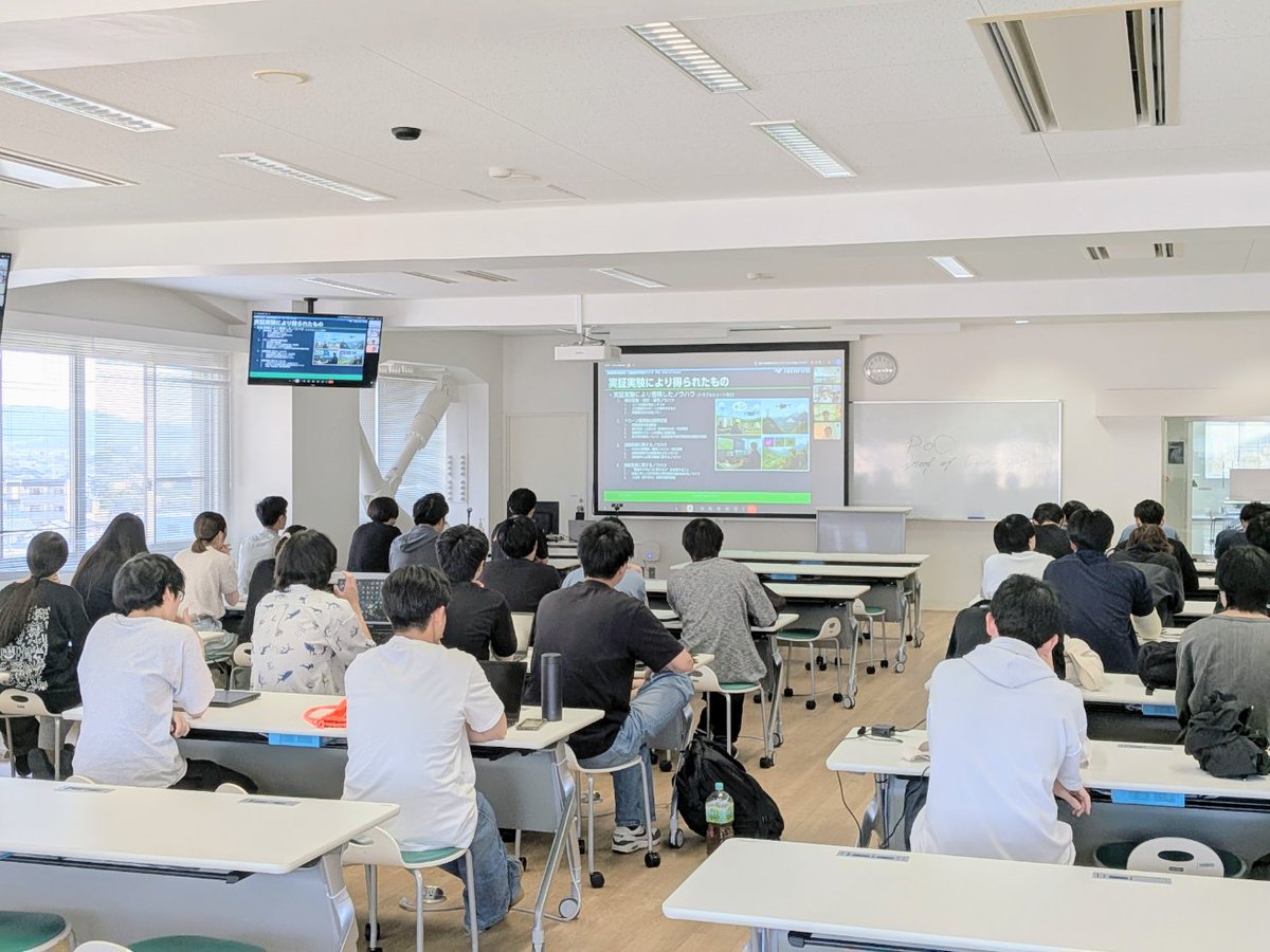 AbeLab_FUT's tweet photo. 福井県、越前町とも連携して地域DXを実践されているテックファーム株式会社さんによるゲスト講義！
特に、PoCの大事さと、それを活かした超スピードな対応についてのリアルな体験をもとにした講義で、めちゃくちゃ面白かったです！学生たちも興味津々でした

#fut
#阿部研究室
#テックファーム株式会社 https://t.co/uuUhZJEuZS