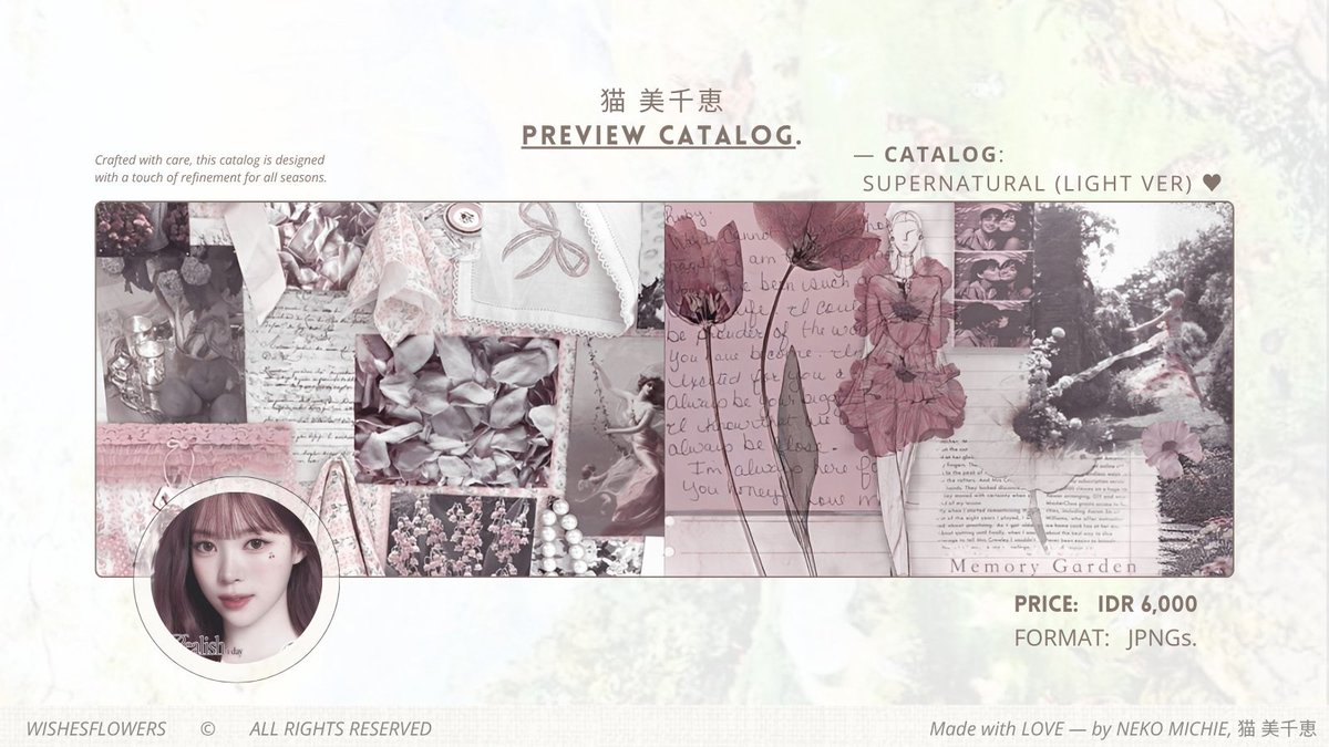 wishesflowers's tweet photo. a repost would be very appreciated .. ✤

#bealanja — early evening, fleurs! i have ready to-wear layout from Narin &amp; Anna of MEOVV latest updates. each priced at IDR 6,000 and available in both JPNGs for avatars. knock and ring my bell if you are interested!  ✶ https://t.co/BzUSuPmMpA