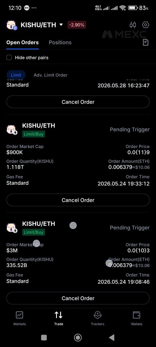 Faqeercrypto's tweet photo. #MEXC #DEX #Crypto #KISHU @MEXC_Official My KISHU/ETH pendingtrigger ordersdisappeared after the DEX+ transitionMyupdated app only showsAlpha services have  suspendedand there is no OnChain sectionMy funds/orders areinaccessibleandsupport hasn'trepliedinvestigate and resolve ASAP https://t.co/wCkE2mLuQE