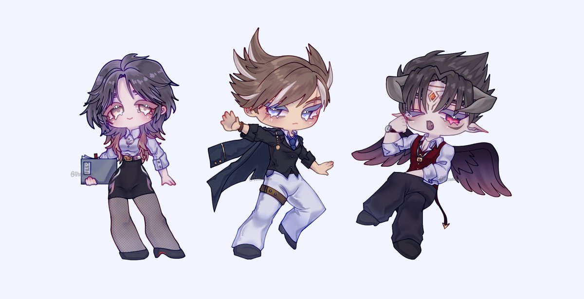 strawtsuuu's tweet photo. my babies in office worker forms chibi version rahhh, they look gorgeous ✨🙇‍♀️
#鉄拳8 #draw #fanart https://t.co/7V2khVs6u1