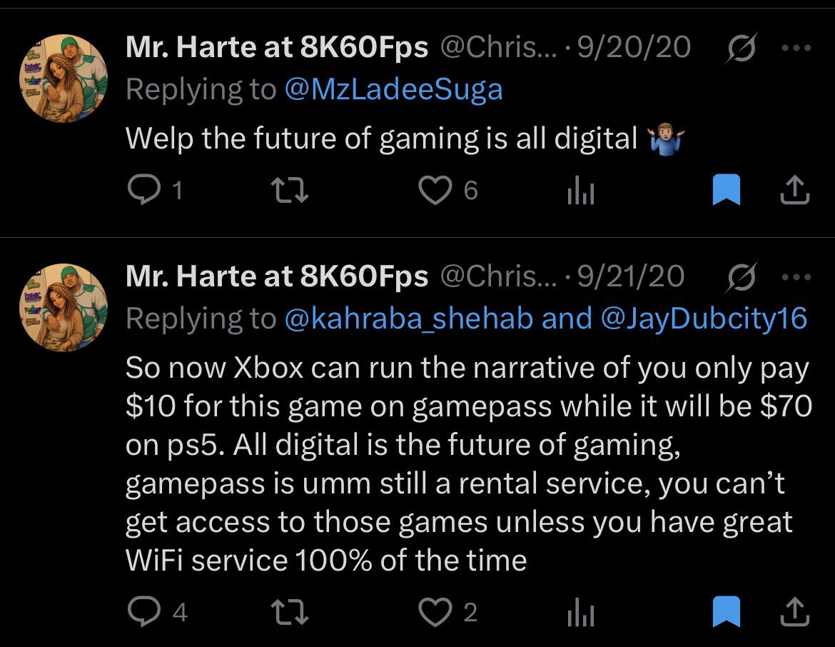 ChrisHarte7's tweet photo. I made one ☝🏽 prediction about the future of gaming in 2020!!.. #FutureOfGaming #AllDigital https://t.co/xomyaOMJr1