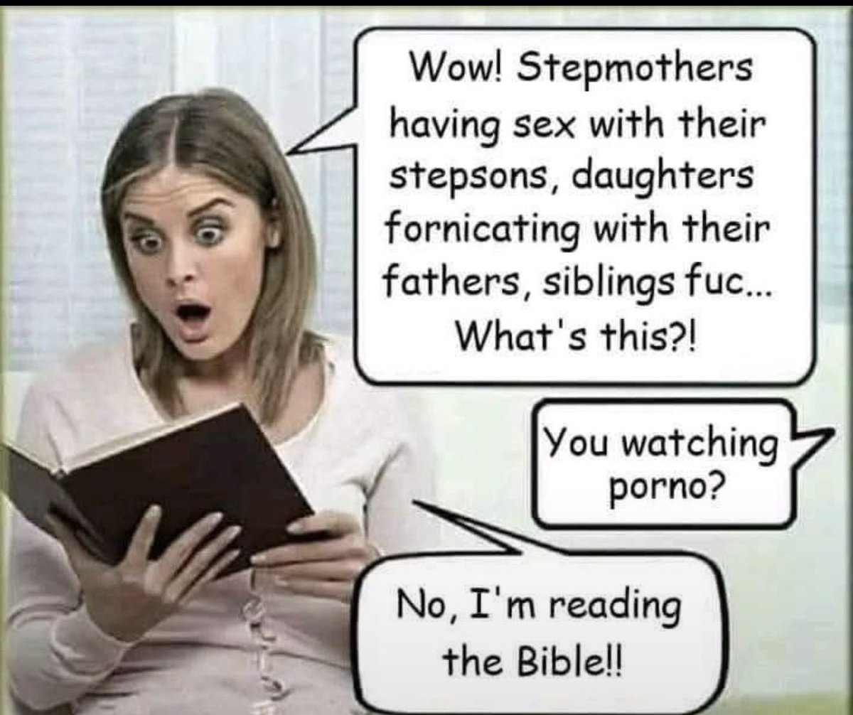 Megatron8380921's tweet photo. @libsoftiktok @TheBSD405 None of that is true, Chaya. But you’re okay with kids reading the filth that comes out of the Bible. https://t.co/JC9XRDbdi7