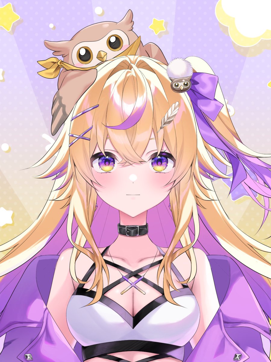 tsukutori_irona's tweet photo. 今日は V体上半身とフクロウを大公開👀✨
実は頭の上にちょこんと乗ってます🦉
……え？羽角があるからフクロウじゃなくてミミズク？🤫
#VTuber準備中 #7月のVTuberフォロー祭り‍ https://t.co/lq4bJ1LmP4