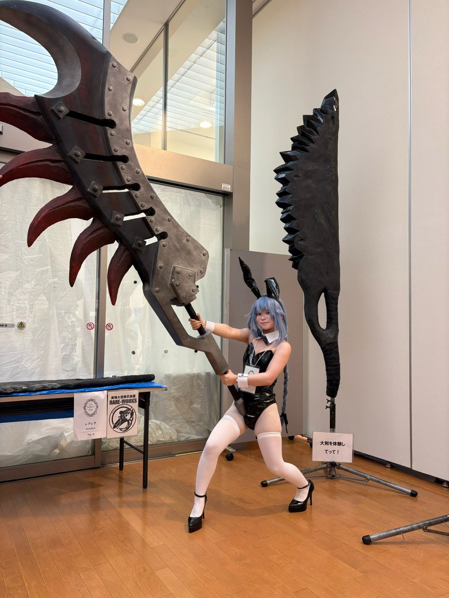 142_Uta's tweet photo. #レガシー2026 

初レガシーでした！たくさんの方々と交流ができ、とっても楽しかったです✨️
(@rarerarerare )さんの大剣の体験しました！重量感と迫力が凄かったです😳 https://t.co/hqFZ0Jew58