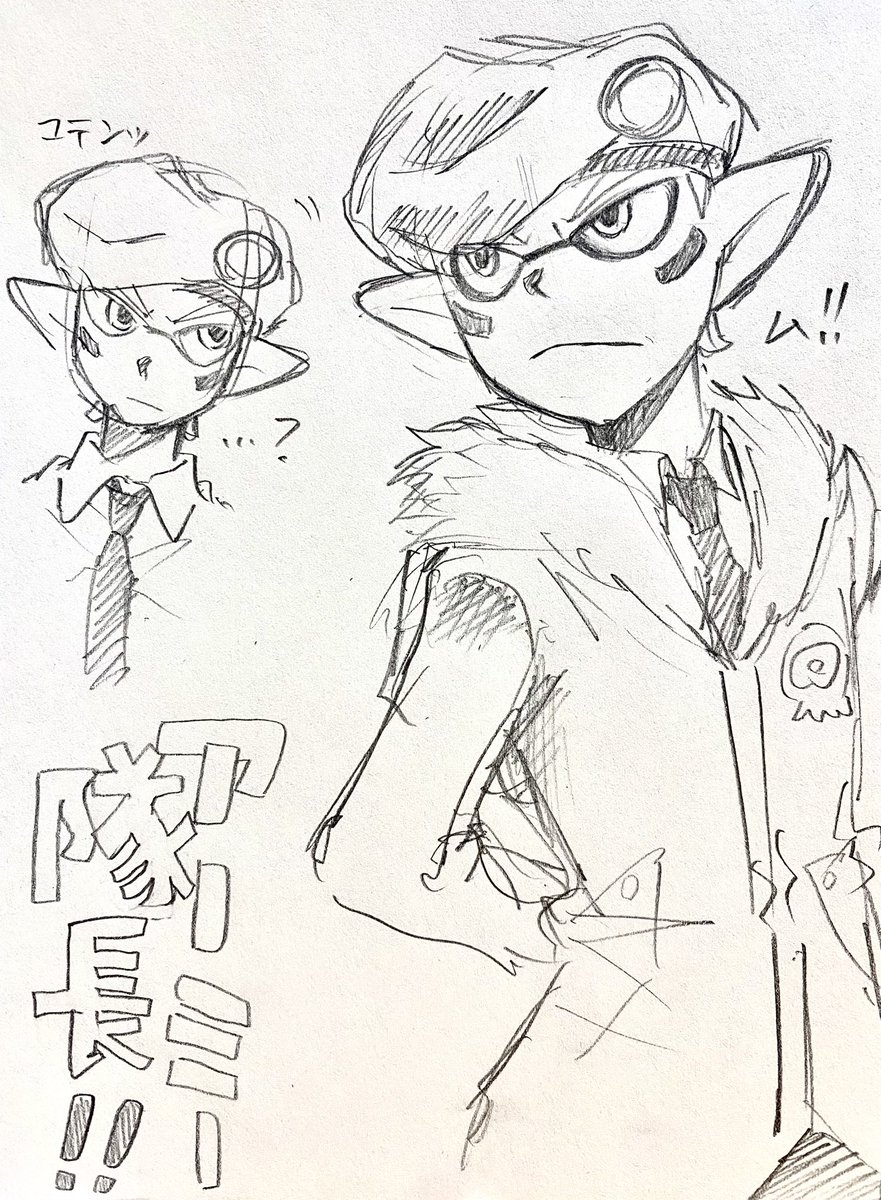 Spl_lovee's tweet photo. アーミー隊長久しぶりに落描きしました https://t.co/yAQCeICN8g