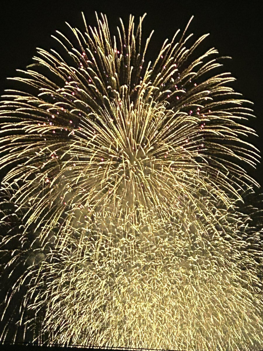 kazeMidorin's tweet photo. ドドドン！ドン💥
車に乗ろうとしたら始まった。花火大会だ─
やばい、道が混む前に帰らないと…ショッピングモールの駐車場を出ると花火が見える、響く音にちょっとドキドキ？わくわく。

やっぱり我慢出来なくて 。
高台のスーパー駐車場に止めて、いまこれ。 https://t.co/btAvCebIiz
