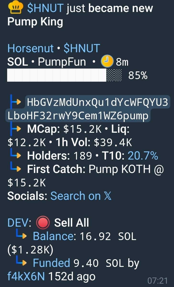 TrackingWallets's tweet photo. $HNUT #HNUT called at 15K

15K -> 177K = 11.8x

1 $SOL would be worth 11.8 $SOL at ATH!

CA : HbGVzMdUnxQu1dYcWFQYU3LboHF32rwY9Cem1WZ6pump

Start Tracking: https://t.co/IJbhet4UYn https://t.co/spbJCKAwXe