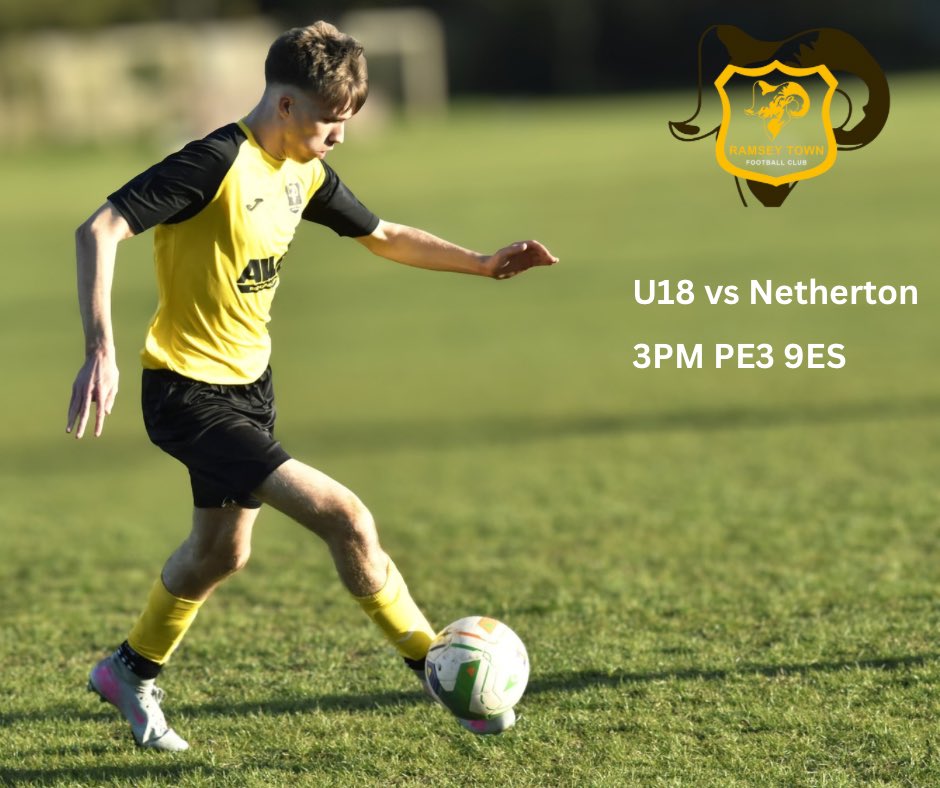 ramsey_town's tweet photo. Matchday!

We’re back in football action for the first time since April as the U18s take on @NethertonUtdFC today in their 1st pre-season friendly 

Excited to get back to it with some familiar faces from last year and some new recruits ✅

UTR 🐏

@HuntsFA 
@NorthantsFA https://t.co/v2wnp01wra