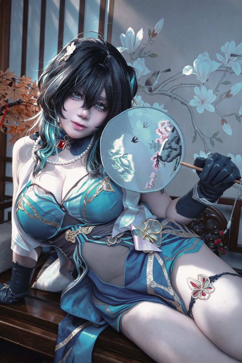 Dshtylove's tweet photo. 阮·梅
🪷「琴音周而复始，万物本质如一。」

#星穹铁道 #cosplay https://t.co/LxRP4ADKWs