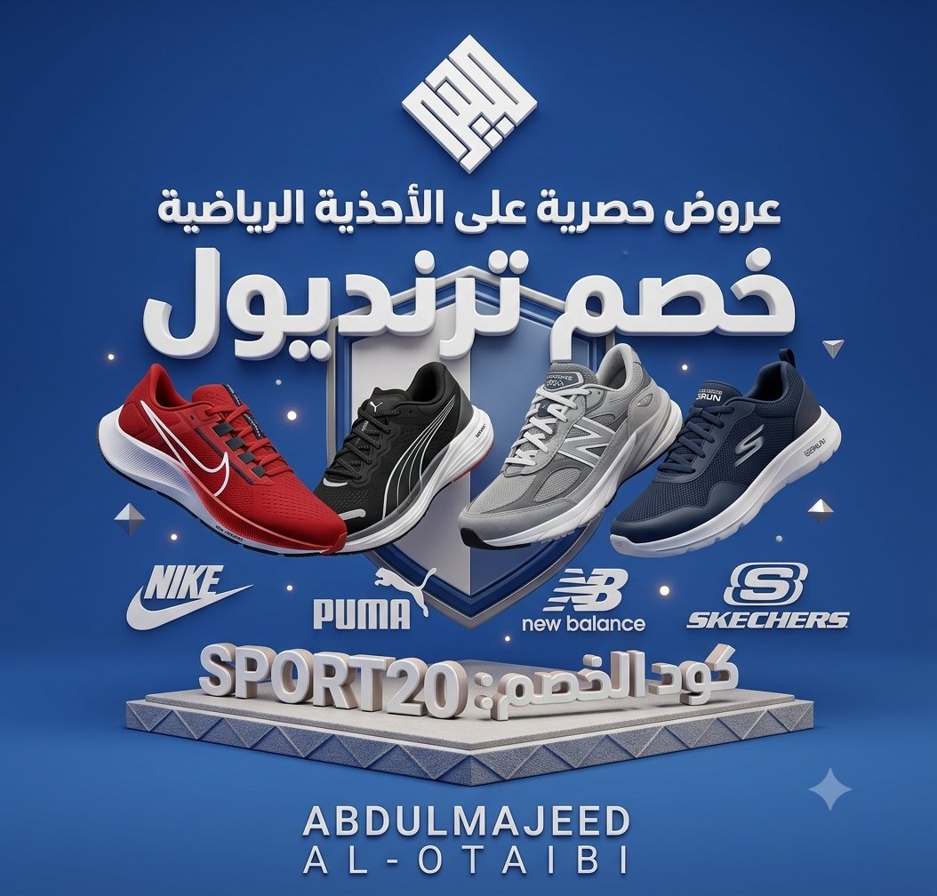 MajeedAlotaibi's tweet photo. لايفوتكم أقوى كود على ترنديول 20 ريال على أي منتج حتى لو سعره 30 ريال

بوما
https://t.co/9fM27rvHyV
نايك
https://t.co/pECwM8AMeE
نيوبالانس
https://t.co/b5msYZLRu5
سكيتشرز
https://t.co/hDdOCDgays

كود الخصم SPORT20 وبقية الموقع MAJE https://t.co/QpxghMEMWM