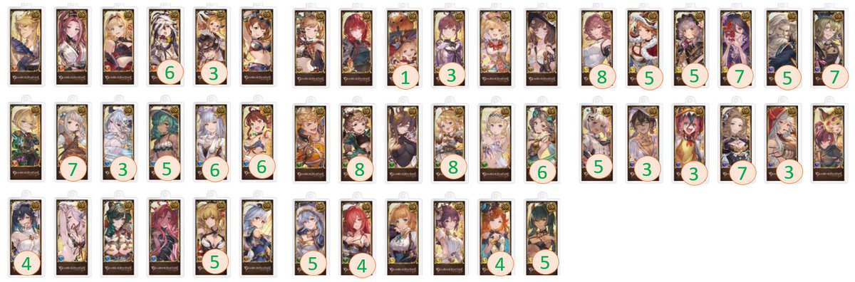 kure0615's tweet photo. 更新【交換】【譲渡】グラブル　編成チャーム

譲：画像1（vol.5）
　　画像2（vol.6）

求：リプへ

郵送、グラサイキッチン手渡し https://t.co/Fn1dJleAgM