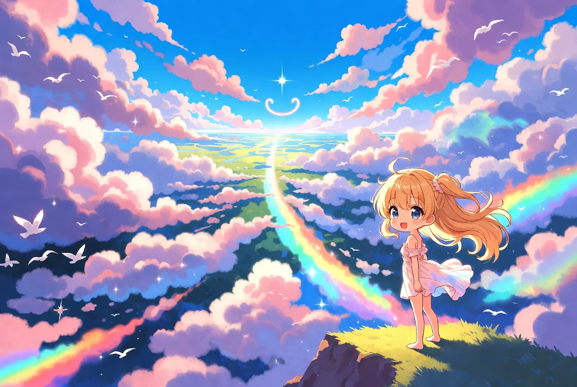 cnxai's tweet photo. 風が運ぶ世界の色🌍

ゆらゆら雲が旅をする☁️
るんるん空はつながる🕊️

ぴかり遠くの笑顔みえた✨
とことこ夢も歩きだす👟

今日も世界にこんにちは😊
明日も空で会おう🌈

#世界 #夏空 #空の旅 https://t.co/KLchKt7USa