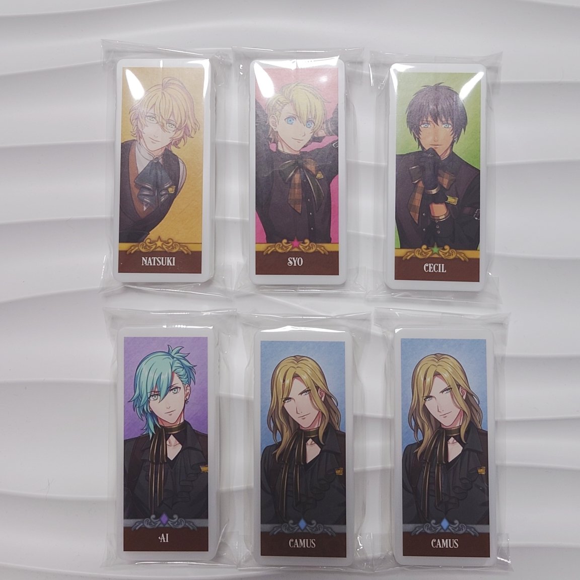 blue_o_secret's tweet photo. 【交換譲渡】

うたプリ グラショ グランドショップ

譲）ミントタブレット
         那月、翔、セシル、藍、カミュ2

求）ミントタブレット 嶺二／定価

郵送交換でお願いします。 https://t.co/El9UyL7Tp7
