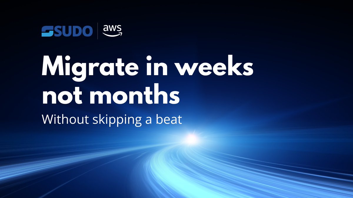 SuDOConsultants's tweet photo. Migration doesn’t  mean months of complexity or hiring a dedicated team. SUDO  can consolidate your data, servers and databases to AWS in weeks-with your applications staying live throughout.  A simpler platform with enterprise-grade security waiting for you on the other side. https://t.co/8N2ndN7236