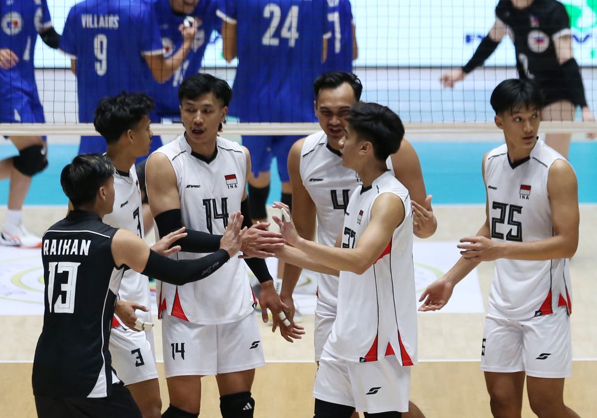dly_volleyball's tweet photo. #SEAVCup2026
Indonesia 2-3 Kamboja

23-25 | 26-28 | 25-23 | 25-22 | 11-15

Kamboja raih juara SEA V Cup Leg I 2026 🏆🥇

#volleyball https://t.co/vJkehqtvpK