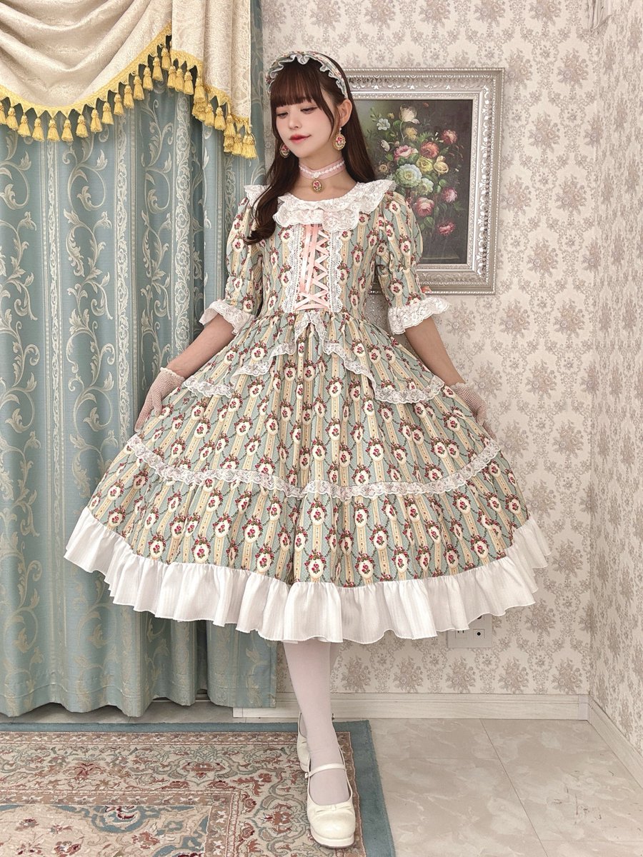 クラシカルローズガーデンワンピース🥀8色展開🥀 クラシカルで可憐な
