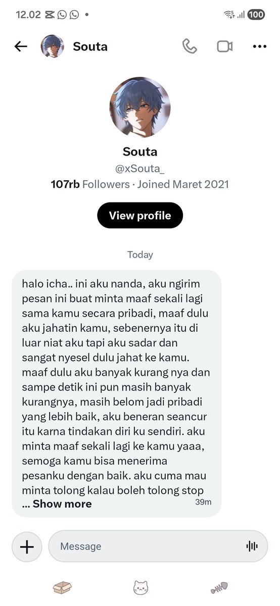 ichaanurfadilla's tweet photo. Yang bersangkutan udh minta maaf ya temen-temen. Seperti statement yang dia post terakhir, dulu aku sama dia pisahnya juga memang secara baik-baik tapi bukan berarti aku mengikhlaskan semua perlakuan dia ke aku.
Makasih banyak buat semua yg udh care ampe ngedmin ke ig aku🥹🤍 https://t.co/uDza5fffRy