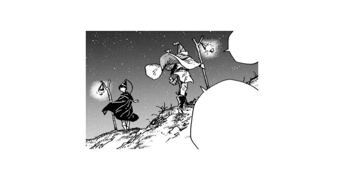 memoryforyours's tweet photo. #whaspoilers #whamangaspoilers #orufrey 

it really is something to see how often and how affectionately olly looks at qifrey. ahead of him or behind him, and over time even without remembering why i think he just wants to make sure he's still there. https://t.co/ymUB8zJGcK