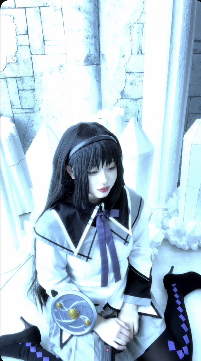 ほむらちゃんページ  本日ほむらちゃんでした🖤💜 #うちらは最強卍魔法少女0719