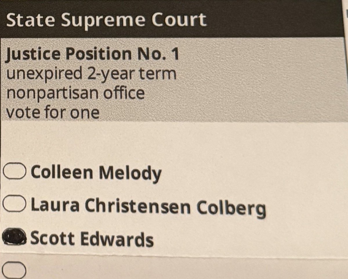 PNWConservative's tweet photo. 🚨WA PRIMARY ELECTION 🚨

⚖️WA Supreme Court ⚖️

This election will decided who is on the Court to strike DOWN the Illegal Income Tax for All

Vote FOR ✅

Pos. 1️⃣: Scott Edwards
Pos. 3️⃣: David Stevens
Pos. 5️⃣: Dave Larson
Pos. 7️⃣: Todd Bloom

#waelex #vote2026 https://t.co/d7lDfXPpG9