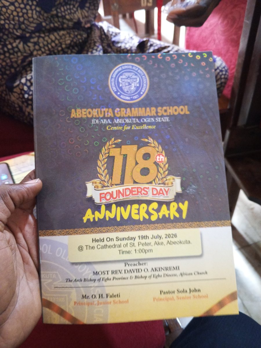 TheYemiKing's tweet photo. #AGS118 #AGSOBA https://t.co/vLR96PF85Y