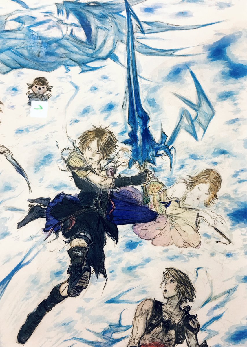 Genki_JPN's tweet photo. Final Fantasy X Amano art! 🔥 #FF10 https://t.co/MXYsHsCmbs