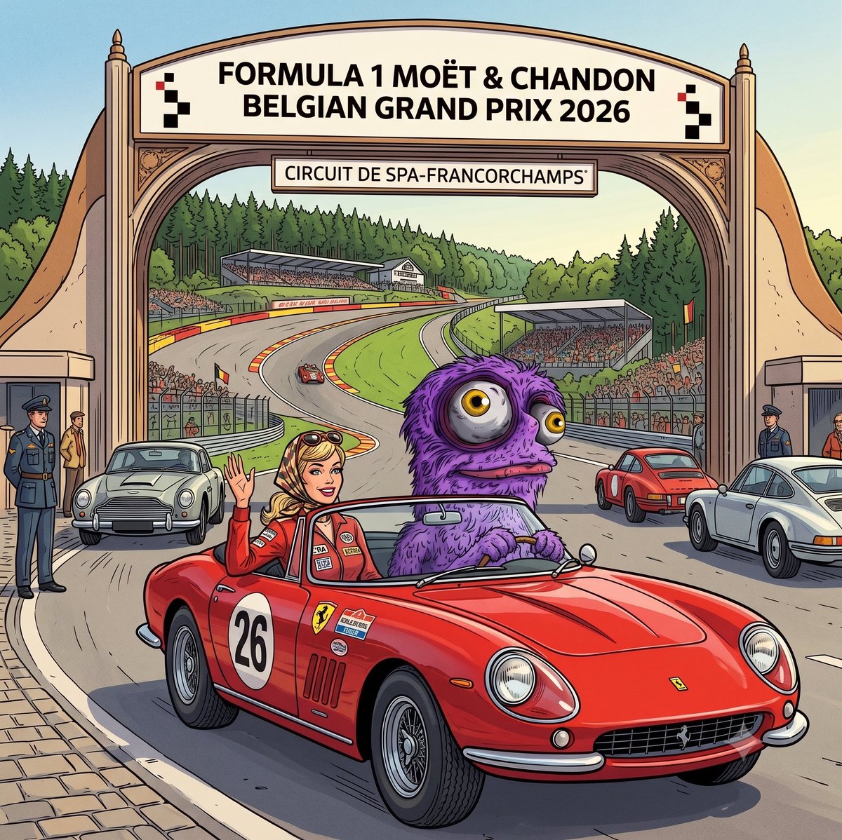 sollememe's tweet photo. Quick pitstop in the UK to grab the vintage wheels, and we’re off again! 🏎️💨 $Solle just caught the ferry from Dover to Dunkirk before crossing into Belgium and cruising straight to Spa-Francorchamps for the F1 Grand Prix! 🇧🇪🏁 See you at the track!

#Solana #Solle #F1 #BelgianGP #SpaFrancorchamps #Spa #FormulaOne #Ferrari #Scuderia @ScuderiaFerrari #LewisHamilton #Hamilton #CharlesLeclerc #Leclerc #SolleSphere