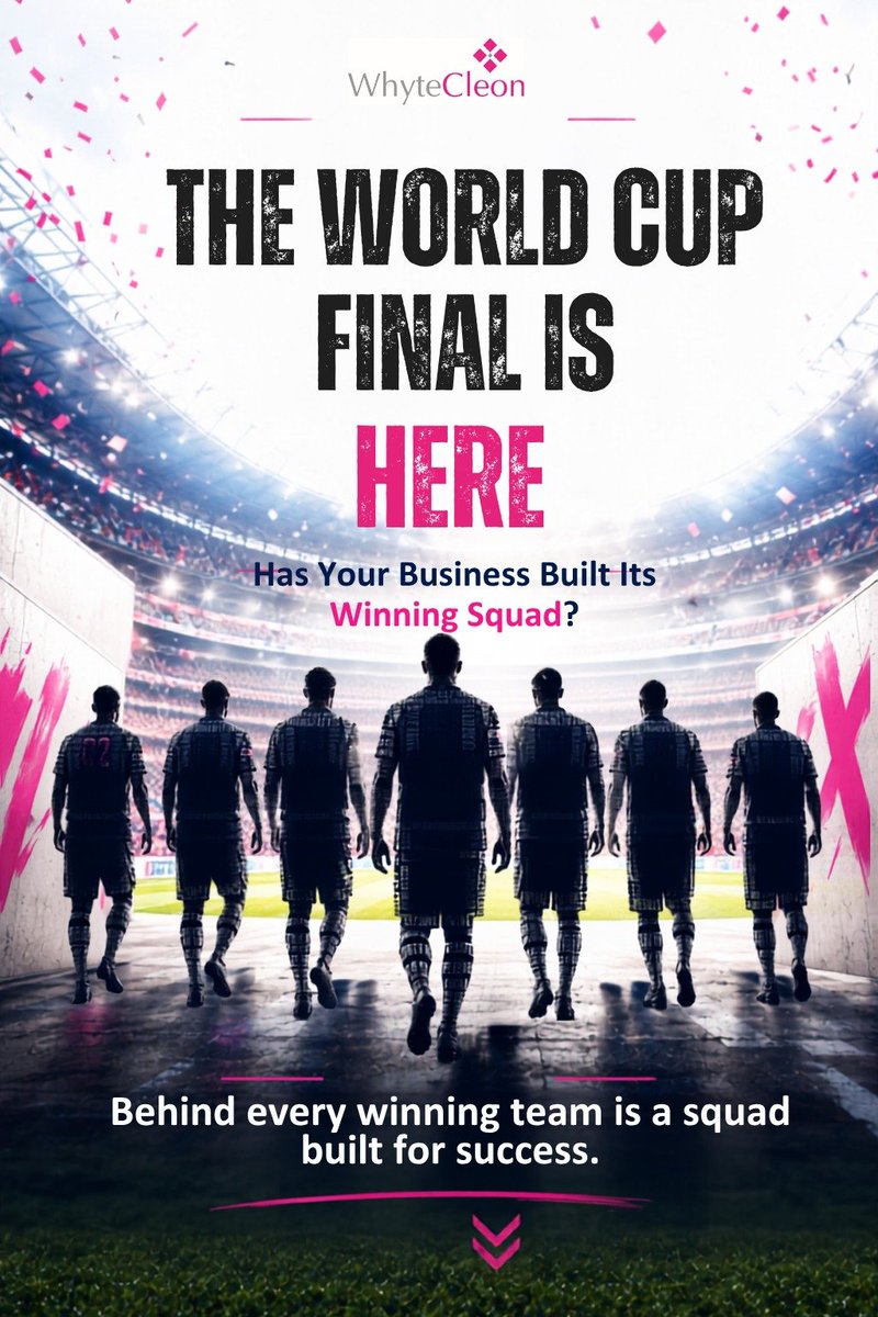 WhyteL25852's tweet photo. Has your business built its winning squad?

#WhyteCleon #WinningSquad #HRSolutions #WorkforceManagement #BusinessSuccess #Fifa https://t.co/aHTJCtC9oT