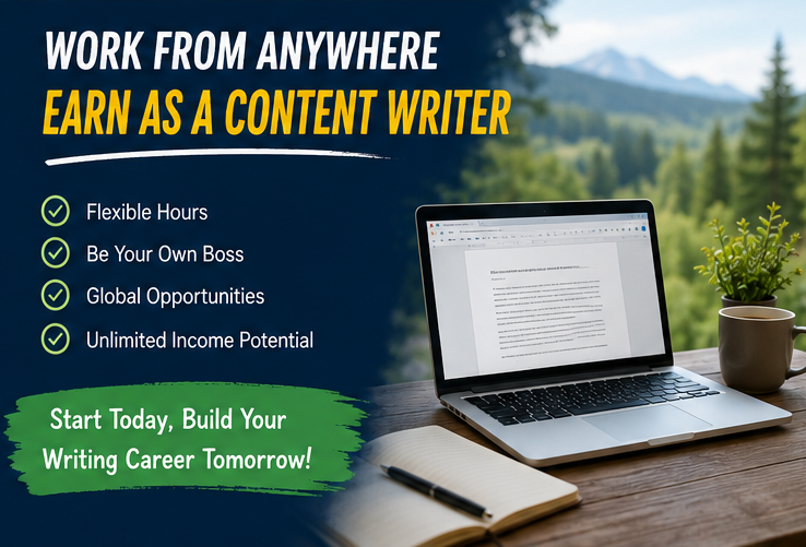 RemoteEarning's tweet photo. Content writing is one of the easiest online skills to start in 2026. ✍️💻

Work from anywhere, set your own schedule, and turn your writing skills into a reliable income. Start small, stay consistent, and keep improving.

#ContentWriting #Freelancing #RemoteJobs #WorkFromHome https://t.co/rm8dMX32A4