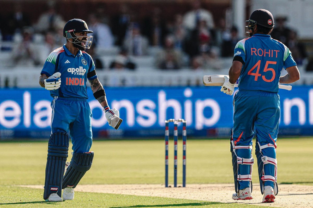 Fancricket12's tweet photo. Rohit Sharma is one of the Pied Pipers of ODI cricket. Some of his six-hitting once again touched rarefied zones. He played with clarity of thought today. 👏 

The day he hangs up his spiked boots, cricket will miss him. https://t.co/He97jV3egR