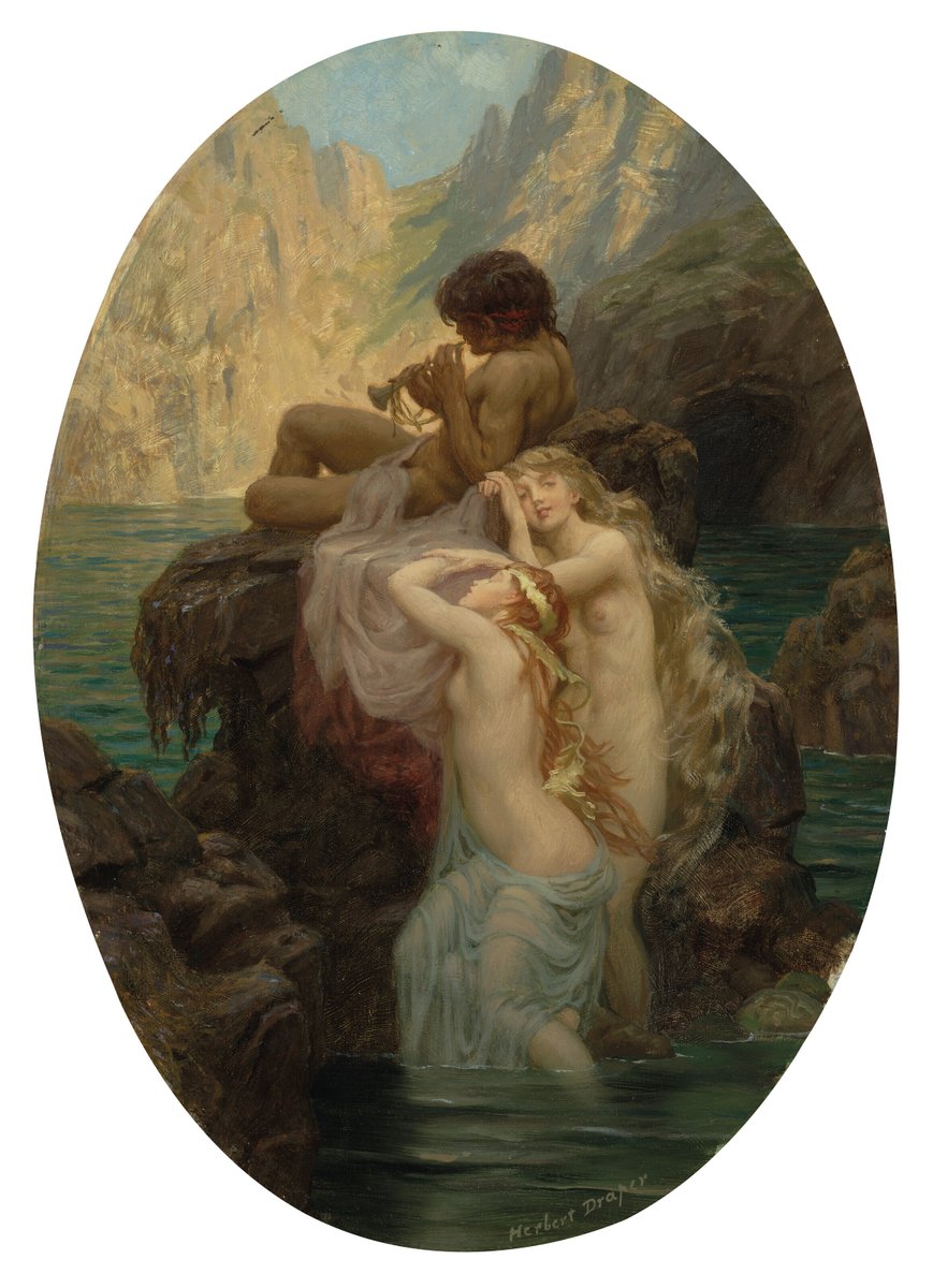 artstitle's tweet photo. ハーバート・ジェームズ・ドレイパー
（Herbert James Draper、1863-1920）
『海のメロディ』
（Sea Melodies） https://t.co/FOHKCixgHw