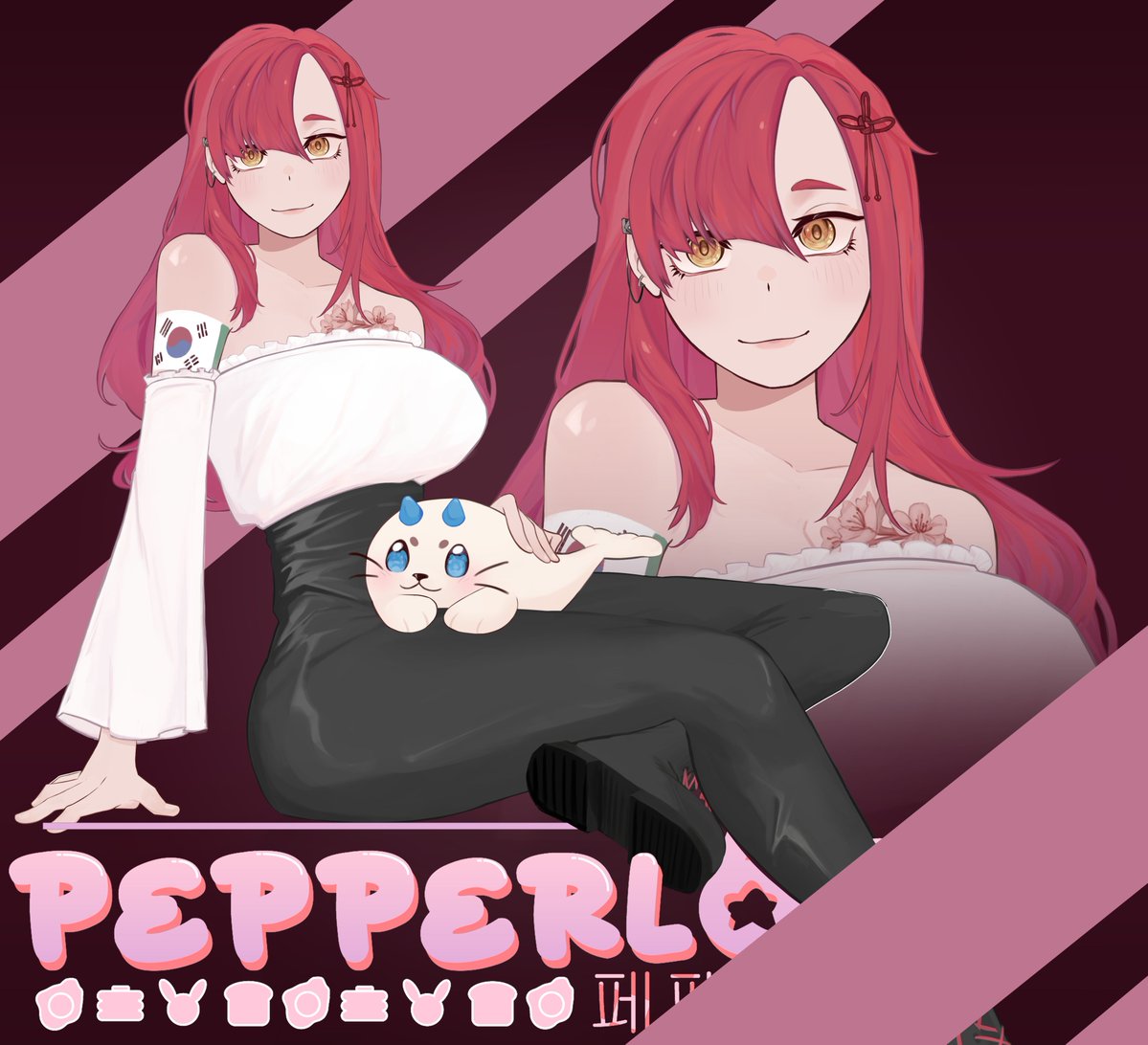 Rotto_Bella's tweet photo. For those who couldn't make the rebranding. Hi~ dis da new model~! So glad to finally bring her to life T^T
(I'll make a proper showcase video later)

Artist: @ _Pepperlo_  
Rigging: @ Aurinnae https://t.co/VE9z0i4LfT