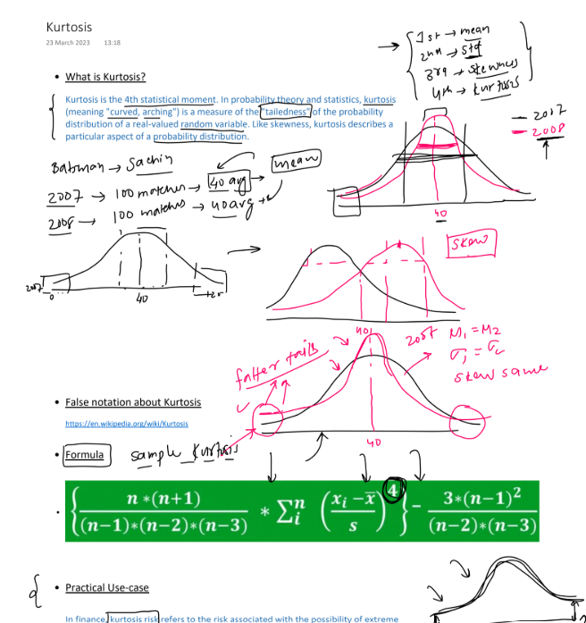 sumit11mishra's tweet photo. ✅Kurtosis and its Types
✅QQ Plot intro
(from CampusX)
#MachineLearning #Statistics https://t.co/4bZ2odVCdv