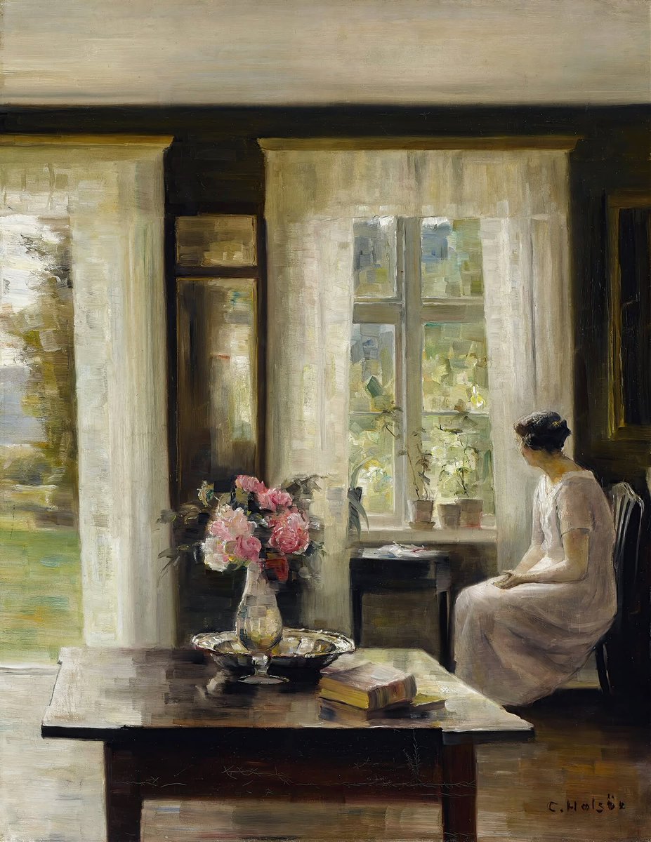 arte_angela's tweet photo. CARL HOLSOE
Pintor Danés
1863-1935
"Luz de Primavera" https://t.co/4Fu2E7PIgX