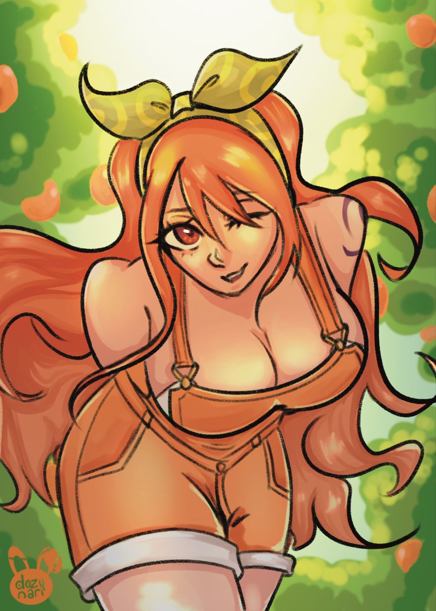 dozynari's tweet photo. Here’s an image of the Nami I showed in my last post with Robin!! https://t.co/yMt5qZc8zj