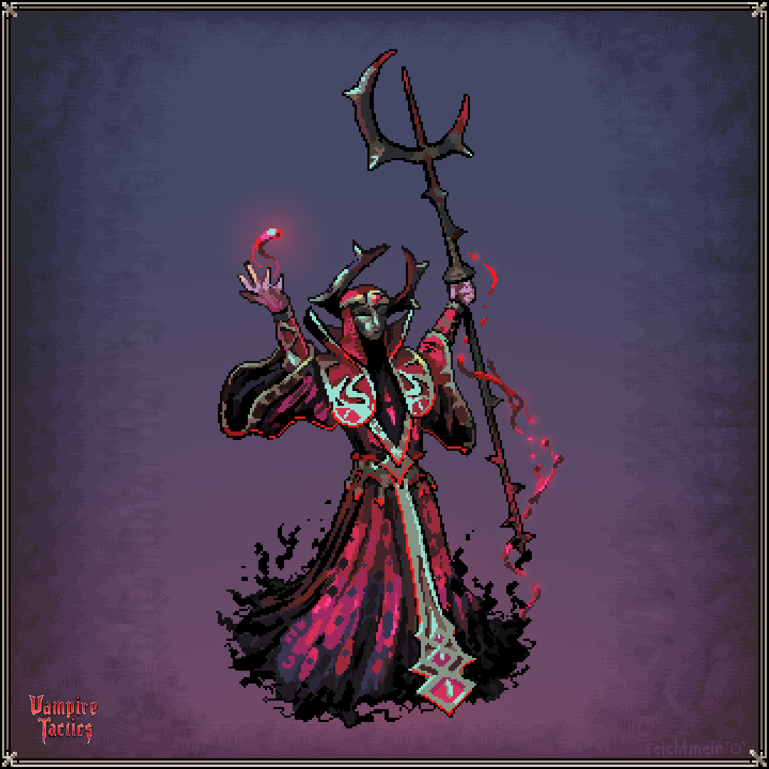 vampiretactics's tweet photo. We just created a design for new unit:
Blood Priest

What do you think, Folks? 🤓

#indiedev #pixelart  #ドット絵 https://t.co/y3vEl0JTh3