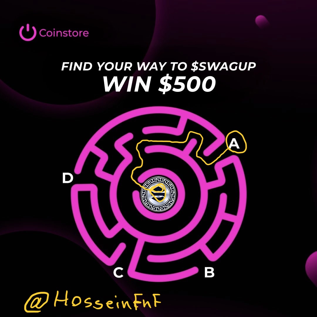 HosseinFnf's tweet photo. @CoinstoreExc @SwagGold25 I found the correct path and marked it in the image. 
The answer is path A ✅✅

@erdifb1 
@zahos14 
@zahramiz13 https://t.co/JOiC2DkJbm