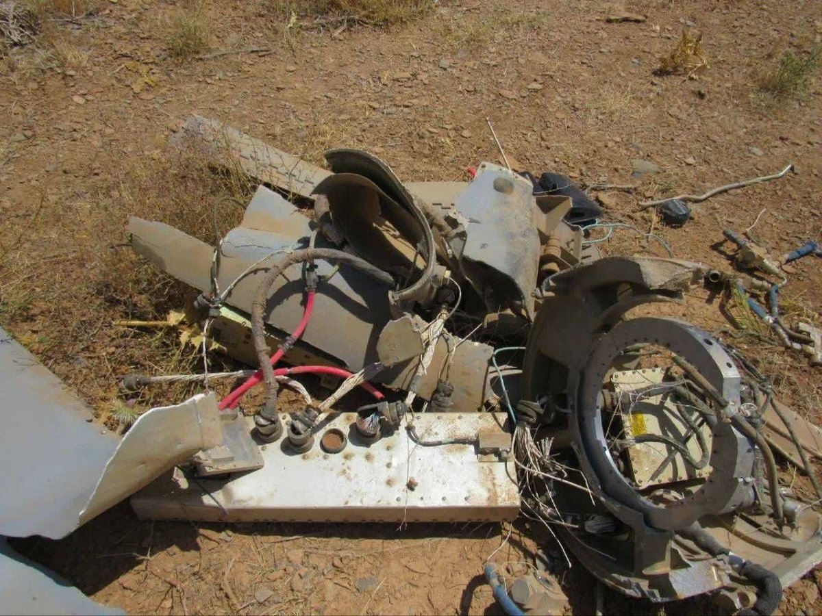 IRGC_79's tweet photo. 🚨 A Cruise Missile of the Aggressor Enemy Was Destroyed in the Western Region of the Country. https://t.co/bCXRjuN72g