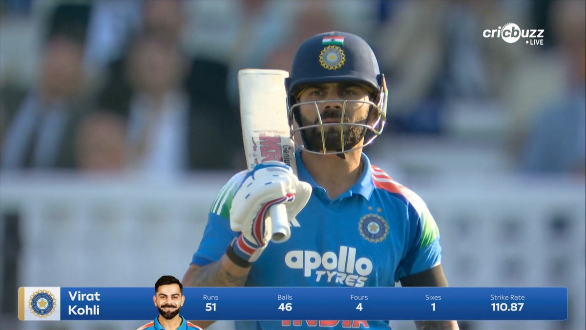 meme_ki_diwani's tweet photo. 1st 50 for The King Of Cricket at the Home of Cricket https://t.co/SvOx8XHvHV