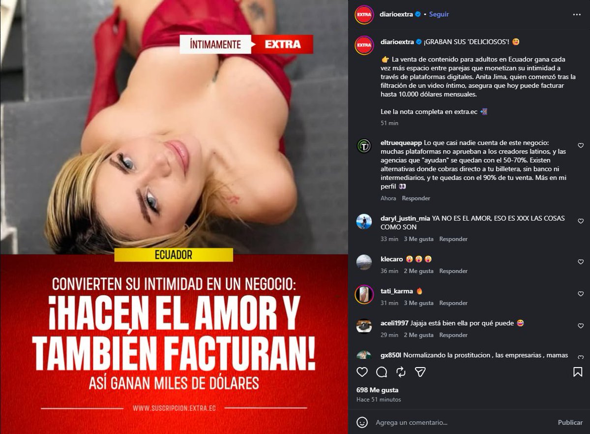 ElTruequeMarket's tweet photo. En Ecuador ya se habla abiertamente de vender contenido. Pero nadie habla de la otra mitad:
🚫 Plataformas que no aprueban a creadores latinos
🚫 Agencias que se quedan con el 50-70%
🚫 Bancos que te cierran la cuenta
Cobrar directo a tu billetera y quedarte con el 90% ya es posible 🌎
—
Creators are told to "just sell content."
Nobody mentions the platforms that reject them, the agencies taking 50-70%, and the banks closing their accounts.
Get paid straight to your wallet. Keep 90% 🌎
🔗 https://t.co/BjDF5hnwOl
#CreadoresDeContenido #Ecuador #Web3 #CreatorEconomy